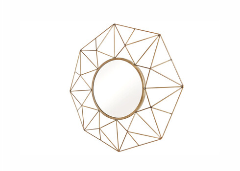 Seinapeegel DIAMOND messing, 80x6xH80 cm