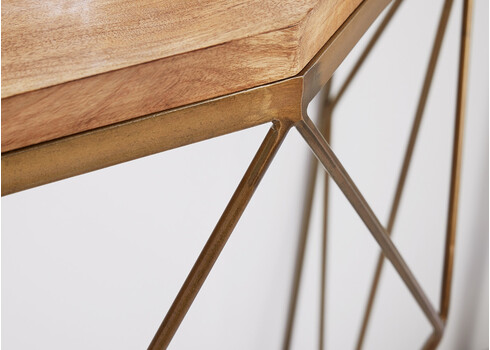 Konsoollaud DIAMOND naturaalne / mango, 90x35xH75 cm