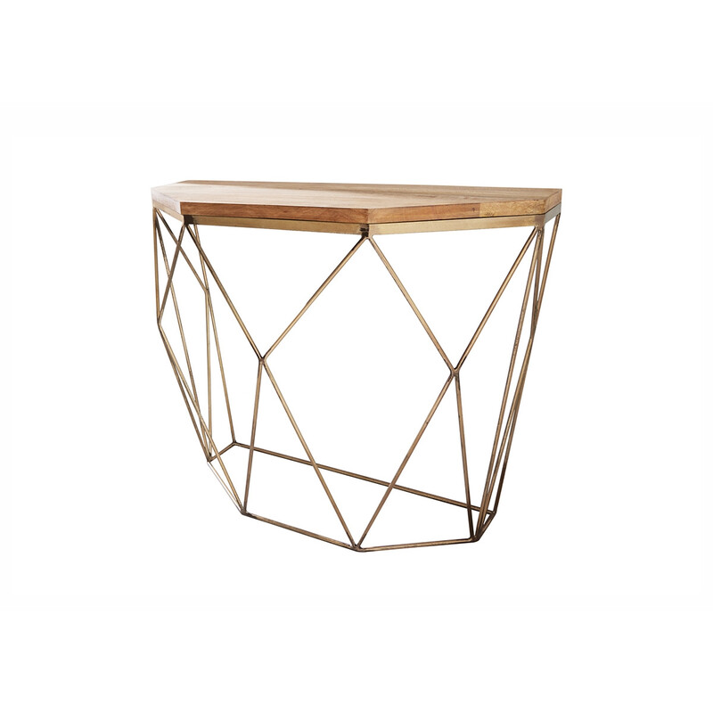 Konsoollaud DIAMOND naturaalne / mango, 90x35xH75 cm