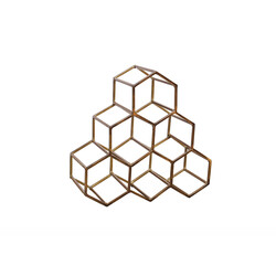 Veiniriiul HONEYCOMB kuldne, 34x14xH33 cm