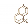 Veiniriiul HONEYCOMB kuldne, 34x14xH33 cm