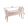 Pink SCARLETT helepruun, 90x30xH56 cm