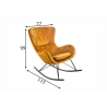 Kiiktool SCANDINAVIA kollane, 77x115xH99 cm