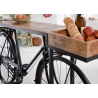 Konsoollaud BICYCLE pruun / must, 194x38xH94 cm