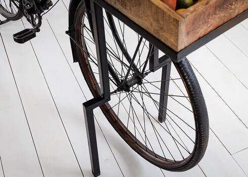Konsoollaud BICYCLE pruun / must, 194x38xH94 cm