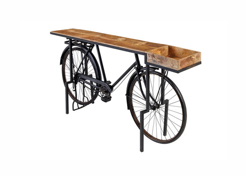 Konsoollaud BICYCLE pruun / must, 194x38xH94 cm
