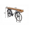 Konsoollaud BICYCLE pruun / must, 194x38xH94 cm