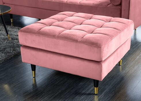 Tumba COSY roosa, 80x80xH45 cm