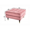 Tumba COSY roosa, 80x80xH45 cm