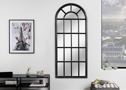 Seinapeegel CASTILLO must, 60x5xH140 cm