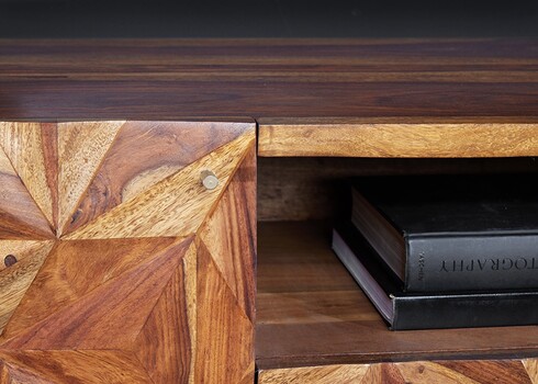 Tv-alus STONE sheesham, 160x40xH53 cm