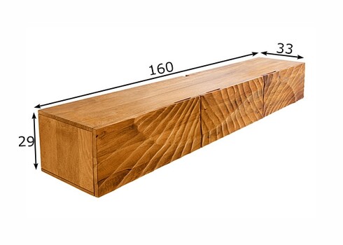 Tv-alus SCORPION mango, 160x33xH29 cm