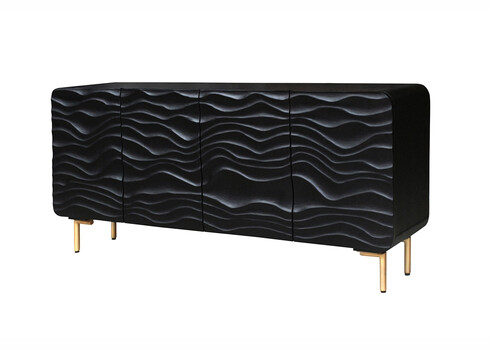 Kummut LAGOON must, 160x38xH75 cm
