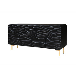 Kummut LAGOON must, 160x38xH75 cm