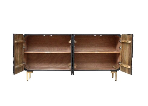 Kummut LAGOON must, 160x38xH75 cm