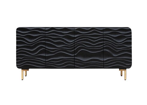 Kummut LAGOON must, 160x38xH75 cm