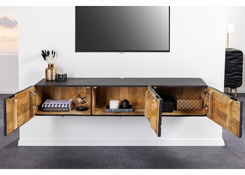 Tv-alus LAGOON must, 160x30xH33 cm