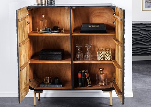 Kapp LAGOON must, 100x38xH120 cm