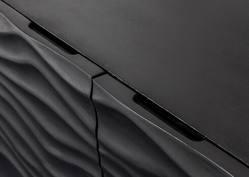 Kapp LAGOON must, 100x38xH120 cm