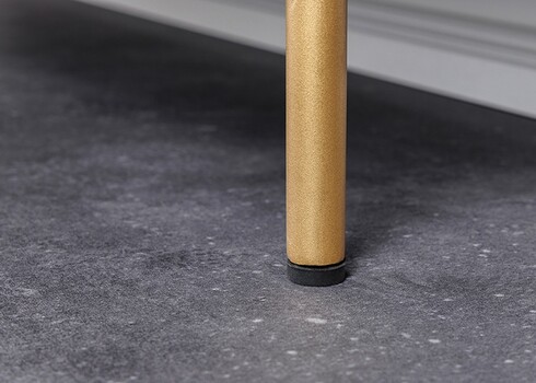 Kapp CIRCLE must / kuldne, 100x38xH120 cm