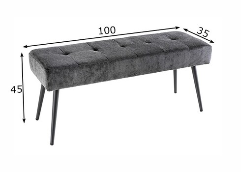 Pink BOUTIQUE hall velvet, 80x35xH42 cm