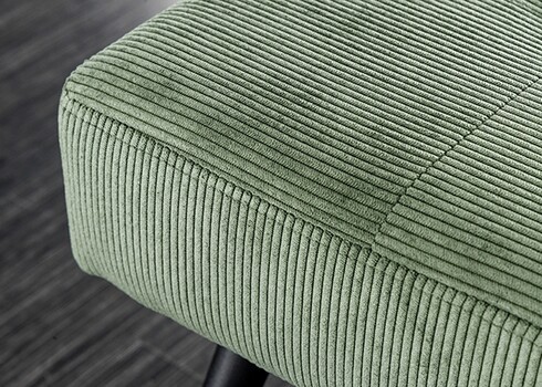 Pink BOUTIQUE roheline velvet, 100x35xH45 cm