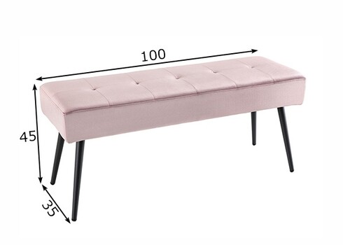 Pink BOUTIQUE roosa, 100x35xH45 cm