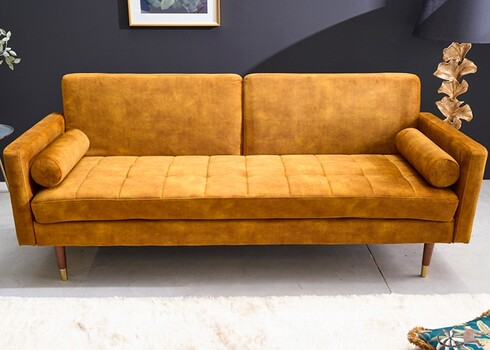 Diivan COUTURE sinepikollane, 196x74xH80 cm