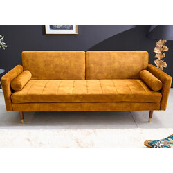 Diivan COUTURE sinepikollane, 196x74xH80 cm