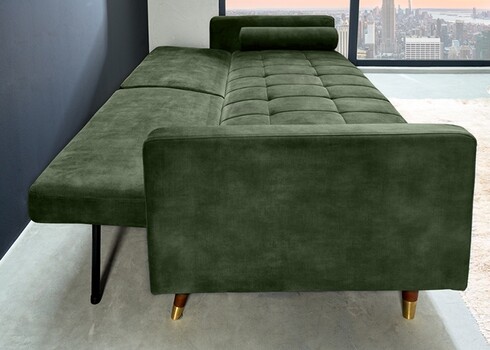 Diivan COUTURE roheline, 196x74xH80 cm