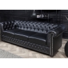 Diivan CHESTERFIELD must, 205x85xH73 cm