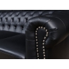 Diivan CHESTERFIELD must, 205x85xH73 cm