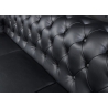 Diivan CHESTERFIELD must, 205x85xH73 cm
