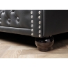 Diivan CHESTERFIELD must, 205x85xH73 cm