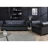 Tugitool CHESTERFIELD must, 110x85xH73 cm