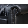 Tugitool CHESTERFIELD must, 110x85xH73 cm