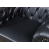 Tugitool CHESTERFIELD must, 110x85xH73 cm