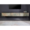 Tv-alus SOUL naturaalne kivi / must, 200x38xH50 cm