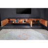 Tv-alus SOUL naturaalne kivi / must, 200x38xH50 cm
