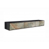 Tv-alus SOUL naturaalne kivi / must, 200x38xH50 cm