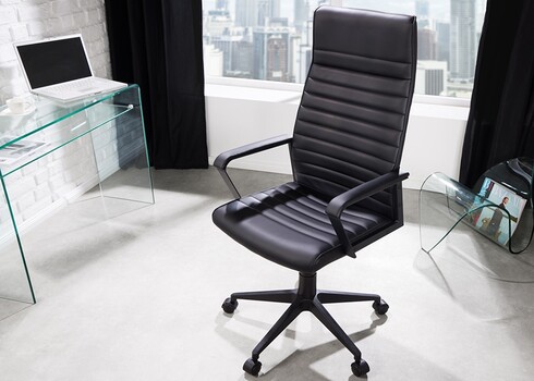 Kontoritool LAZIO must, 70x60xH115-125 cm