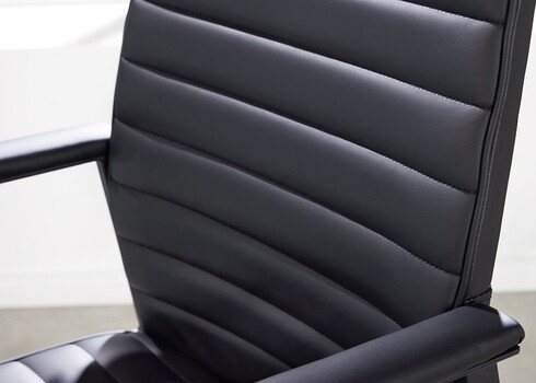 Kontoritool LAZIO must, 70x60xH115-125 cm