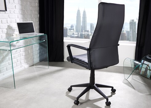 Kontoritool LAZIO must, 70x60xH115-125 cm