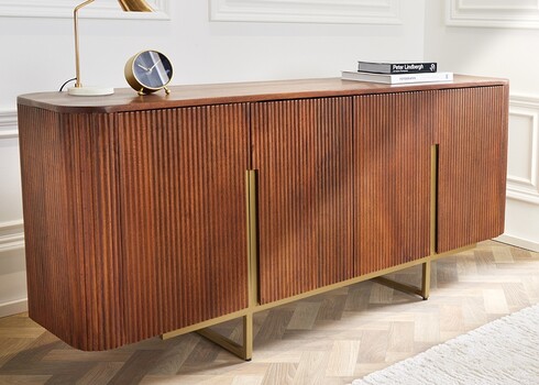 Kummut GATSBY pruun / kuldne, 160x40xH75 cm