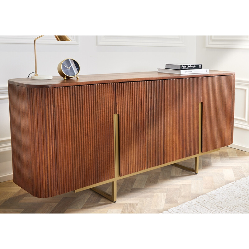 Kummut GATSBY pruun / kuldne, 160x40xH75 cm