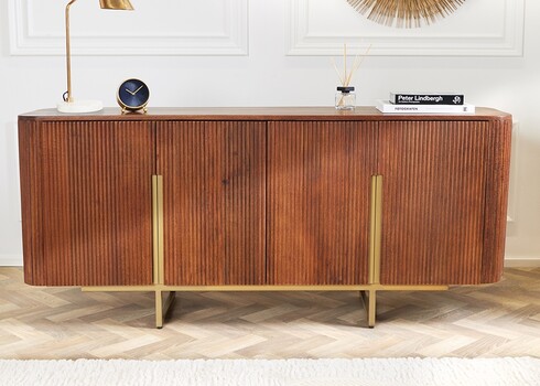 Kummut GATSBY pruun / kuldne, 160x40xH75 cm