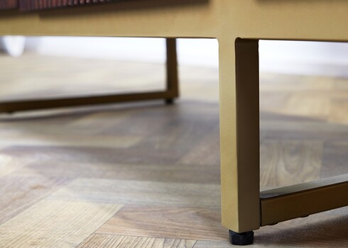 Kummut GATSBY pruun / kuldne, 160x40xH75 cm