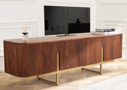 Tv-alus GATSBY pruun / kuldne, 160x42xH50 cm