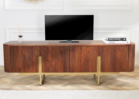 Tv-alus GATSBY pruun / kuldne, 160x42xH50 cm