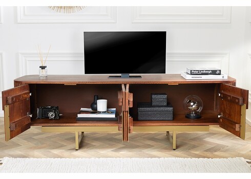 Tv-alus GATSBY pruun / kuldne, 160x42xH50 cm